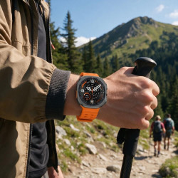 Λουράκι Samsung Galaxy Watch Ultra2 / Ultra1 2026 / 2025 / 2024 47mm Tech-Protect Iconband Pro Σιλικόνης - Orange (5906302325870)