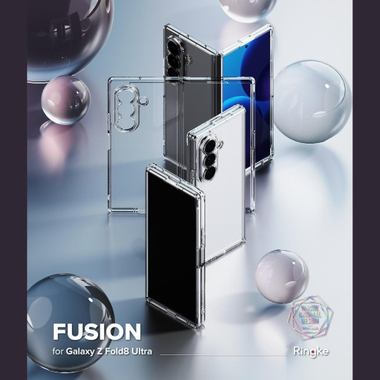 Θήκη Samsung Galaxy Z Fold8 Ultra Ringke Fusion Σκληρή Ανθεκτική Διάφανη με TPU Bumper - Clear (8800328819276)