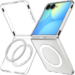 Θήκη Samsung Galaxy Z Flip8 Spigen Air Skin MagFit Σκληρή με MagSafe - Clear / White (ACS11521)