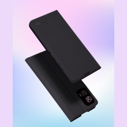 Θήκη Motorola Edge 50 Fusion Techsuit Magskin Book Πορτοφόλι από Οικολογικό Δέρμα - Black (5949419188587)