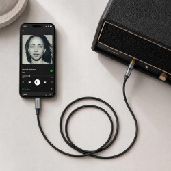 Καλώδιο Ήχου Spacecase SoundLink Type-C (Male) σε AUX Jack 3.5mm (Male) με DAC Τσιπ 100cm - Space Gray (5905719141448)