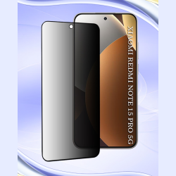 Tempered Glass Xiaomi Redmi Note 15 Pro 5G Techsuit 111D Privacy Full Glue Full Face Αντιχαρακτικό Γυαλί Προστασίας Απορρήτου Οθόνης - Black (5949419354906)