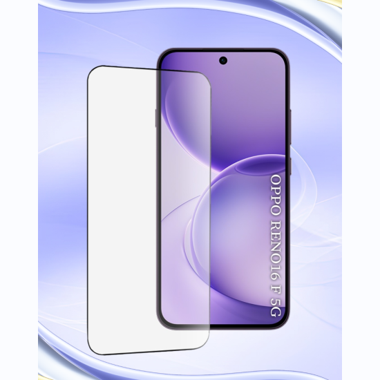 Tempered Glass Oppo Reno16 F / 16 FS Techsuit 111D Full Glue Full Face Αντιχαρακτικό Γυαλί Προστασίας Οθόνης - Black (5949419376953)