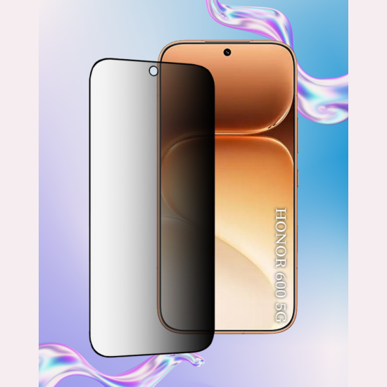 Tempered Glass Honor 600 / 600 Pro Techsuit 111D Privacy Full Glue Full Face Αντιχαρακτικό Γυαλί Προστασίας Απορρήτου Οθόνης - Black (5949419366107)