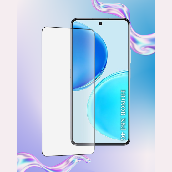 Tempered Glass Honor X8d Techsuit 111D Full Glue Full Face Αντιχαρακτικό Γυαλί Προστασίας Οθόνης - Black (5949419376762)