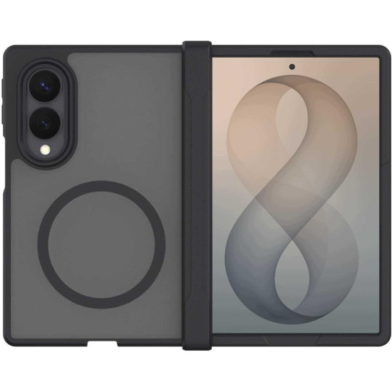 Θήκη Samsung Galaxy Z Fold8 Spacecase Hybrid MagSafe Σκληρή Ημιδιάφανη με MagSafe - Black (5905719143695)