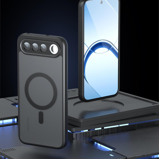 Θήκη Realme 16 Techsuit PureFrost Σκληρή Ημιδιάφανη με MagSafe - Frosted Black (5949419381858)