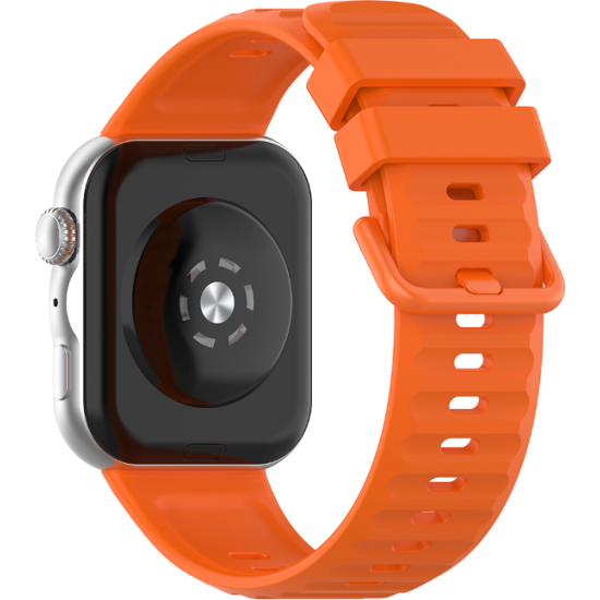 Λουράκι Huawei Watch Fit 5 Pro Techsuit Watchband W082 Σιλικόνης - Orange (5949419373686)