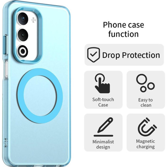Θήκη Oppo A5 Techsuit CandyCase Σκληρή Ημιδιάφανη με MagSafe - Blue (5949419335493)