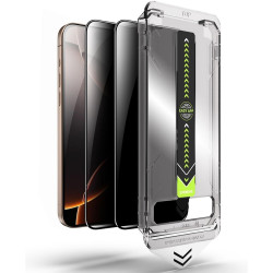 Tempered Glass iPhone 16 Plus / 15 Plus Techsuit Privacy TitanGlass Full Cover Full Face Αντιχαρακτικό Γυαλί Προστασίας Απορρήτου Οθόνης 2 Τεμάχια - Privacy (5949419323971)