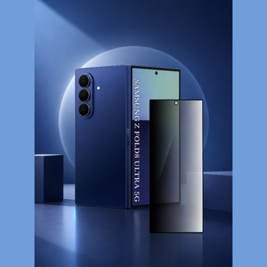 Tempered Glass Samsung Galaxy Z Fold8 Ultra Techsuit 111D Privacy Full Glue Full Face Αντιχαρακτικό Γυαλί Προστασίας Απορρήτου Εξωτερικής Οθόνης - Black (5949419373297)