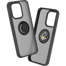 Θήκη Oppo Reno16 F / 16 FS Techsuit Glinth Σκληρή Ημιδιάφανη με Μεταλλικό Ring Holder - Black (5949419381582)