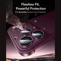 Tempered Glass iPhone 18 Pro / 18 Pro Max ESR Armorite Camera Lens Protectors Αντιχαρακτικό Γυαλί Προστασίας για Φακό Κάμερας - Deep Burgundy (4894240306147)