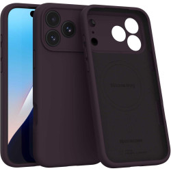 Θήκη iPhone 18 Pro Max / 17 Pro Max Spacecase Silicone Mag Case Σιλικόνης με MagSafe - Dark Cherry (5905719143282)