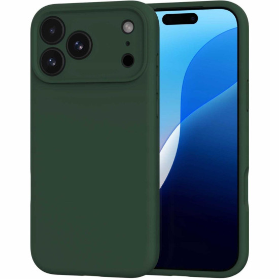 Θήκη iPhone 18 Pro Max / 17 Pro Max Spacecase Silicone Mag Case Σιλικόνης με MagSafe - Dark Green (5905719143305)