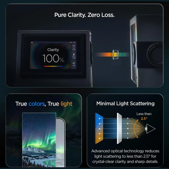 Tempered Glass iPhone Duo Spigen GLAS.tR EZ Fit Pro HD AluminaCore Ανθεκτικό Αντιχαρακτικό Γυαλί Προστασίας Εξωτερικής Οθόνης - Clear (AGL12014)