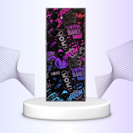 Αυτοκόλλητο Skin Προστασίας Πλάτης Samsung Galaxy Z Fold6 Gams Premium Vinyl Skin Back Plate - 3D Neonbomb (GAMS-VNL-SKIN-3DNB-002-210)