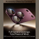 Tempered Glass iPhone 18 Pro ESR Armorite Pro Camera Lens Protector Αντιχαρακτικό Γυαλί Προστασίας για Φακό Κάμερας με Μεταλλικό Πλαίσιο - Deep Burgundy (4894240306383)