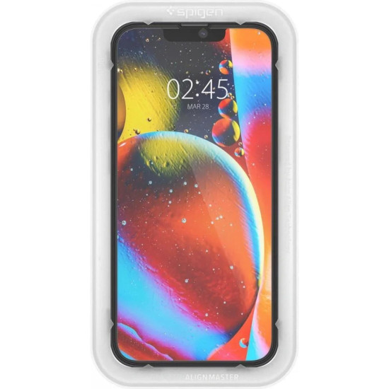 Tempered Glass iPhone 13 mini Spigen GLAS.tR ALIGNmaster HD Full Face Αντιχαρακτικό Γυαλί Προστασίας Οθόνης - Black (AGL03727)