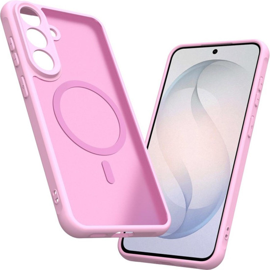 Θήκη Samsung Galaxy S26 FE Techsuit HaloFrost II MagSafe Σκληρή Ημιδιάφανη με MagSafe - Pink (5949419384828)