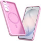Θήκη Samsung Galaxy S26 FE Techsuit HaloFrost II MagSafe Σκληρή Ημιδιάφανη με MagSafe - Pink (5949419384828)
