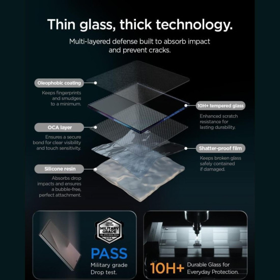 Tempered Glass Samsung Galaxy S26 FE Spigen GLAS.tR EZ Fit Pro HD AluminaCore 10H+ Ανθεκτικό Αντιχαρακτικό Γυαλί Προστασίας Οθόνης 2 Τεμάχια - Clear (AGL11811)
