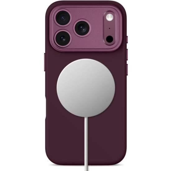 Θήκη iPhone 18 Pro / 17 Pro Tech-Protect Uniq MagSafe CC Σιλικόνης με MagSafe - Dark Cherry (5906302341511)