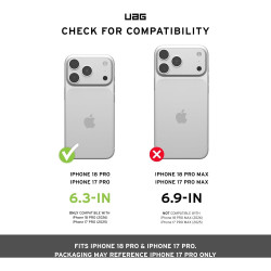 Θήκη iPhone 18 Pro / 17 Pro UAG Plasma XTE Ανθεκτική με MagSafe & Kickstand - Black / Clear (11452711404G)
