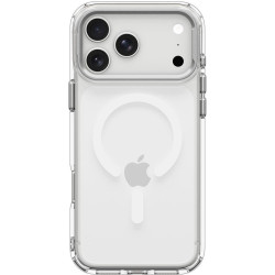 Θήκη iPhone 18 Pro Max / 17 Pro Max Spigen Ultra Hybrid Optik S MagFit Ανθεκτική Σκληρή με MagSafe & KickStand - Clear / Silver (ACS11908)