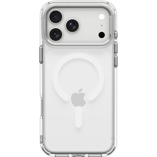 Θήκη iPhone 18 Pro Max / 17 Pro Max Spigen Ultra Hybrid Optik S MagFit Ανθεκτική Σκληρή με MagSafe & KickStand - Clear / Silver (ACS11908)