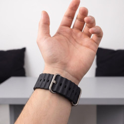 Λουράκι Apple Watch Ultra/SE/12/11/10/9/8/7/6/5/4 (49/46/45/44mm) Tech-Protect Iconband Pro Σιλικόνης - Charcoal Grey (5906302398843)