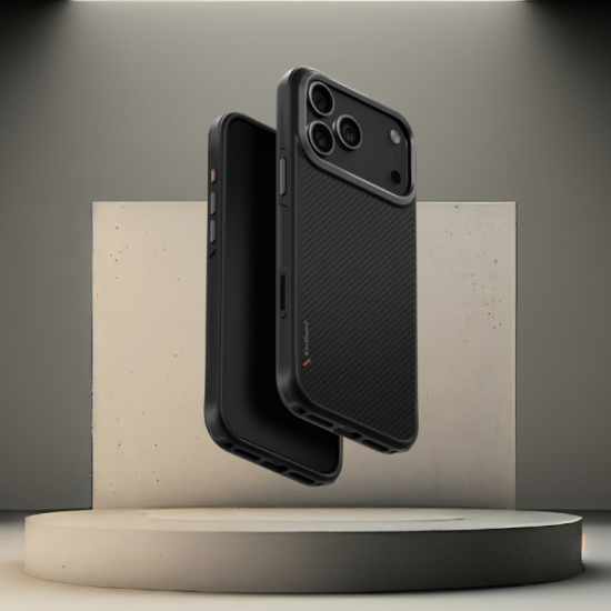 Θήκη iPhone 17 Pro Max Uniq Keva Ανθεκτική Aramid Fiber με MagSafe - Carbon Black (‎UNIQ-IP6.9P(2025)-KEVAMCBLK)