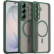 Θήκη Samsung Galaxy S26 FE Techsuit HaloFrost II MagSafe Σκληρή Ημιδιάφανη με MagSafe - Green (5949419384811)