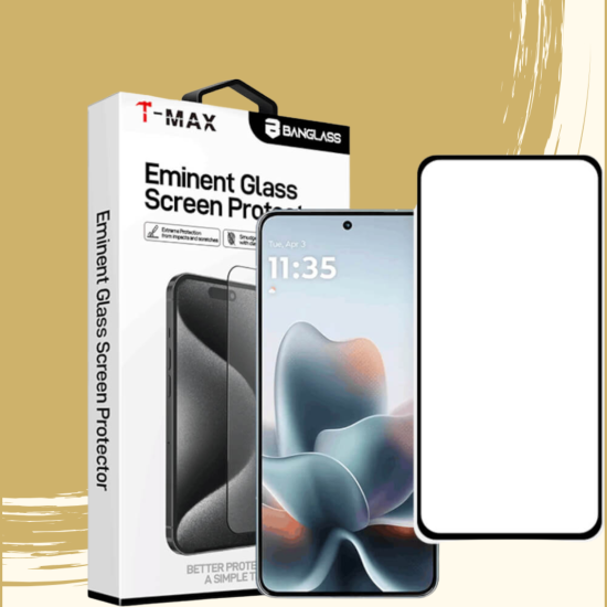 Tempered Glass Motorola Edge 70 Max T-Max Premium Full Glue Αντιχαρακτικό Γυαλί Προστασίας Οθόνης - Black (5206015088285)
