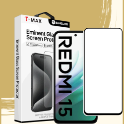 Tempered Glass Xiaomi Redmi 15 4G T-Max Premium Full Glue Αντιχαρακτικό Γυαλί Προστασίας Οθόνης - Black (5206015088421)