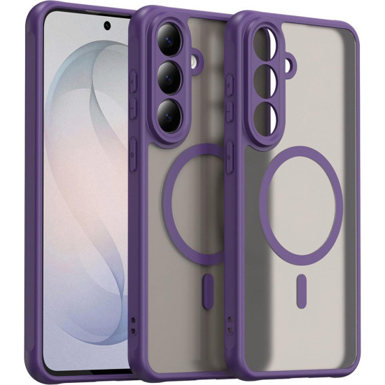 Θήκη Samsung Galaxy S26 FE Techsuit HaloFrost II MagSafe Σκληρή Ημιδιάφανη με MagSafe - Purple (5949419384781)