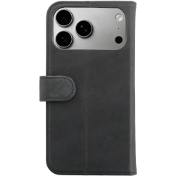 Θήκη iPhone 18 Pro Max / 17 Pro Max Rosso Deluxe Δερμάτινο Πορτοφόλι - Black (8719246608902)