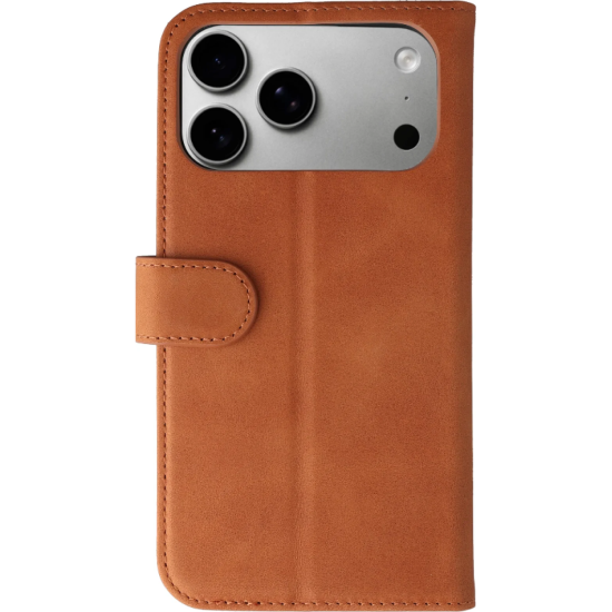 Θήκη iPhone 18 Pro Max / 17 Pro Max Rosso Deluxe Δερμάτινο Πορτοφόλι - Brown (8719246608919)