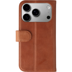 Θήκη iPhone 18 Pro / 17 Pro Rosso Deluxe Δερμάτινο Πορτοφόλι - Brown (8719246608896)