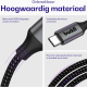 Καλώδιο USB-A Buddi Flex Φόρτισης & Μεταφοράς Δεδομένων σε Type-C 500cm 12W 5 Έτη Εγγύηση - Black (8719246550690)