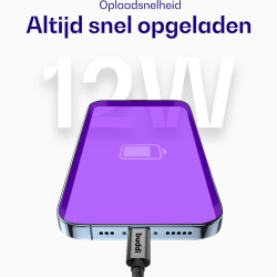 Καλώδιο USB-A Buddi Flex Φόρτισης & Μεταφοράς Δεδομένων σε Type-C 10m 12W 5 Έτη Εγγύηση - Black (8719246550706)