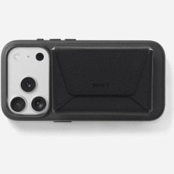 Universal Θήκη Moft Movas Snap Field Wallet MagSafe Πορτοφόλι για Κάρτες με RFID & Αναδιπλούμενη Βάση - Jet Black (MB005S-1-JTBK)