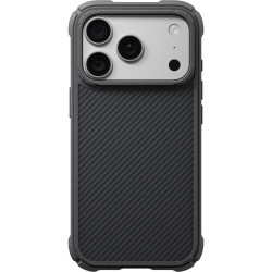 Θήκη iPhone 18 Pro Max / 17 Pro Max Pitaka Cairn Case Aramid Fiber Body Ανθεκτική με MagSafe 2mm 600D - Classic Black / Grey / Twill-01 (KI1801CPM2)