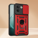 Θήκη Xiaomi Redmi Note 17 Pro Max Bodycell Armor Slide Ανθεκτική με Κάλυμμα για την Κάμερα & Μεταλλικό Ring Holder - Red (5206015087882)