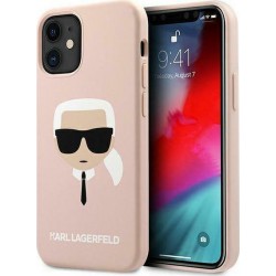 Karl Lagerfeld Head Back Cover Σιλικόνης Ροζ (iPhone 14 Pro Max)