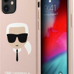 Karl Lagerfeld Head Back Cover Σιλικόνης Ροζ (iPhone 14 Pro Max)
