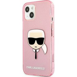 Karl Lagerfeld Head Back Cover Σιλικόνης Ροζ (iPhone 14 Pro Max)