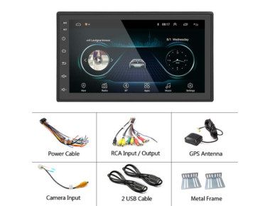 Οθόνη Αυτοκινήτου Wifi 1+16G GPS Bluetooth 7 Ιντσες