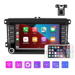 Οθόνη Android 10.0 για VW/Skoda/Seat - GPS, Bluetooth, USB & Κάμερα Οπισθοπορείας με 4 LED