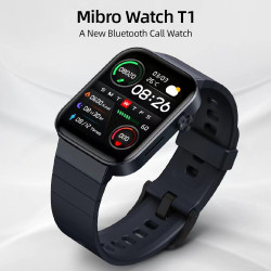 Smartwatch Xiaomi με Παλμογράφο Mibro T1 44mm Αδιάβροχο (Μαύρο)